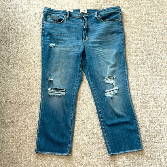 Universal thread high-rise Slim straight jeans size 18/34 - Picture 1 of 8